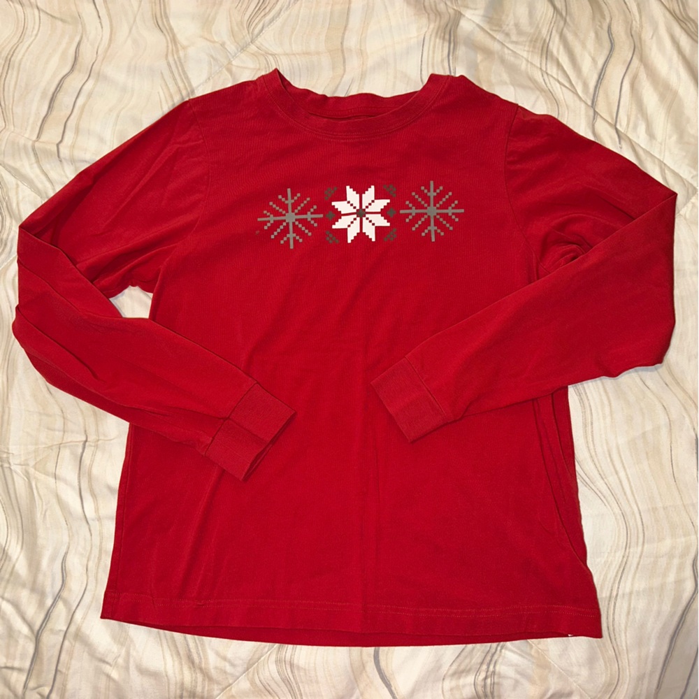 Pajamagram Red‎ Long Sleeve Pajama Top